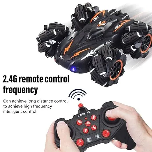 360° Stunt Drift Car with 2.4G Remote & Watch Control (Black)