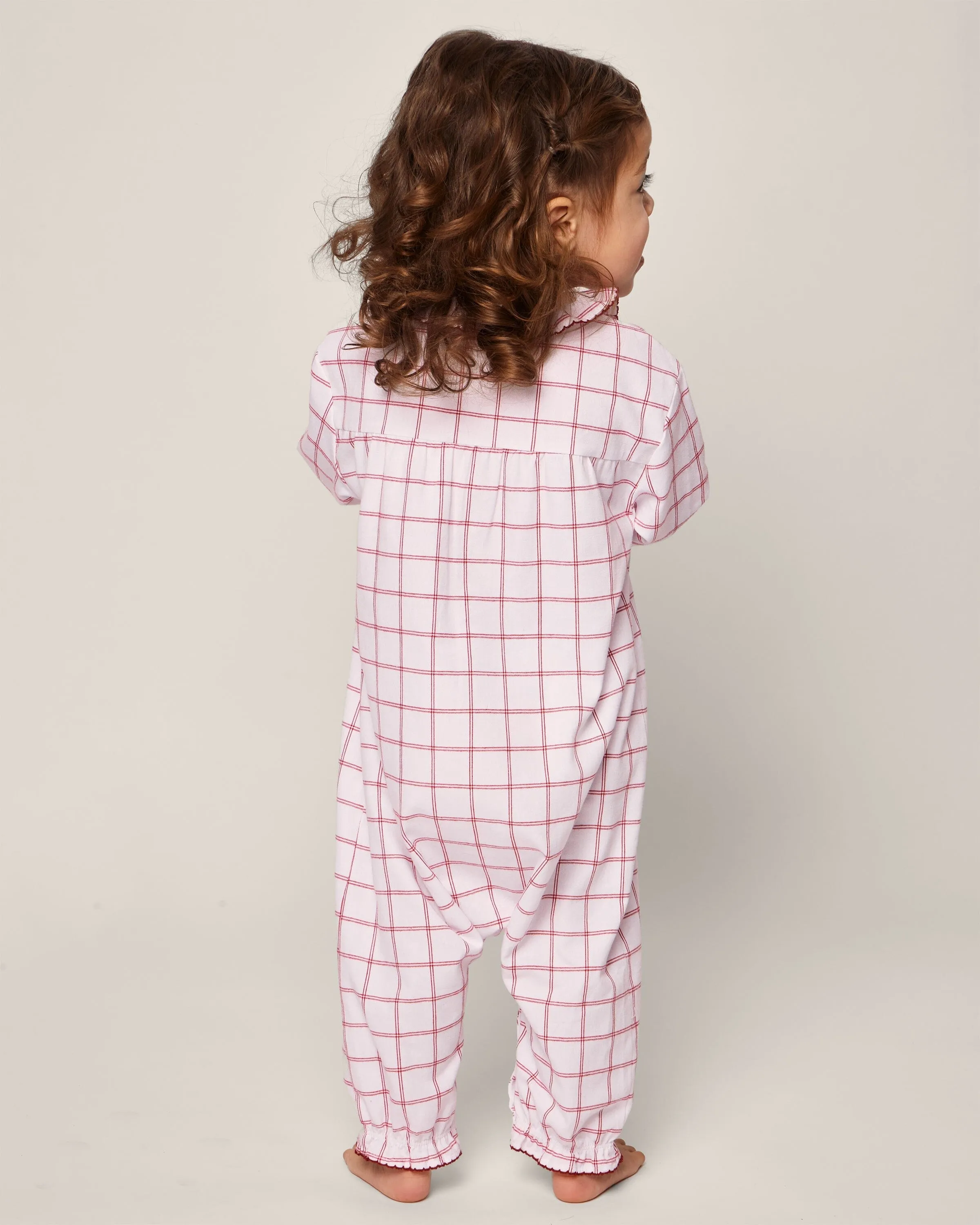 Baby's Twill Madeline Romper | Garnet Tattersall