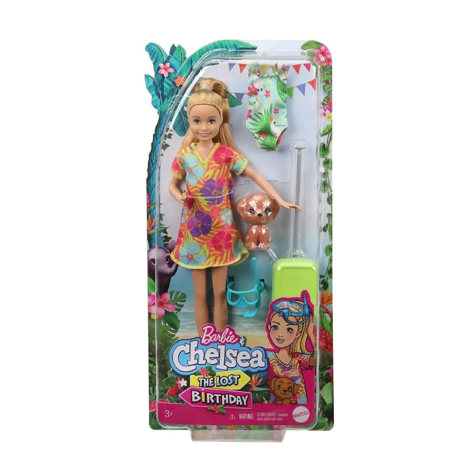 Barbie & Chelsea The Lost Birthday Doll In Flower Dress With Puppy