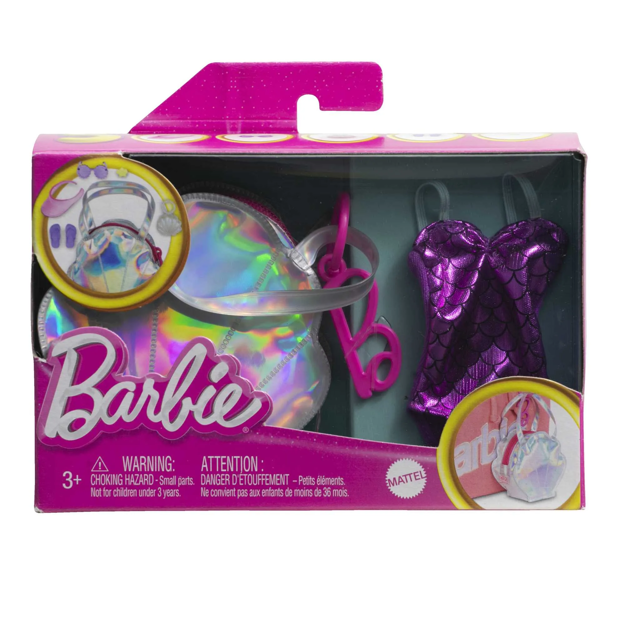 Barbie CloThes, Deluxe Bag With Swimsuit And Themed Accessories