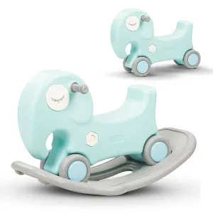 Baybee 2 in 1 Baby Horse Push Ride on Car with Rocker for Kids with Anti slip Handle (Horse)