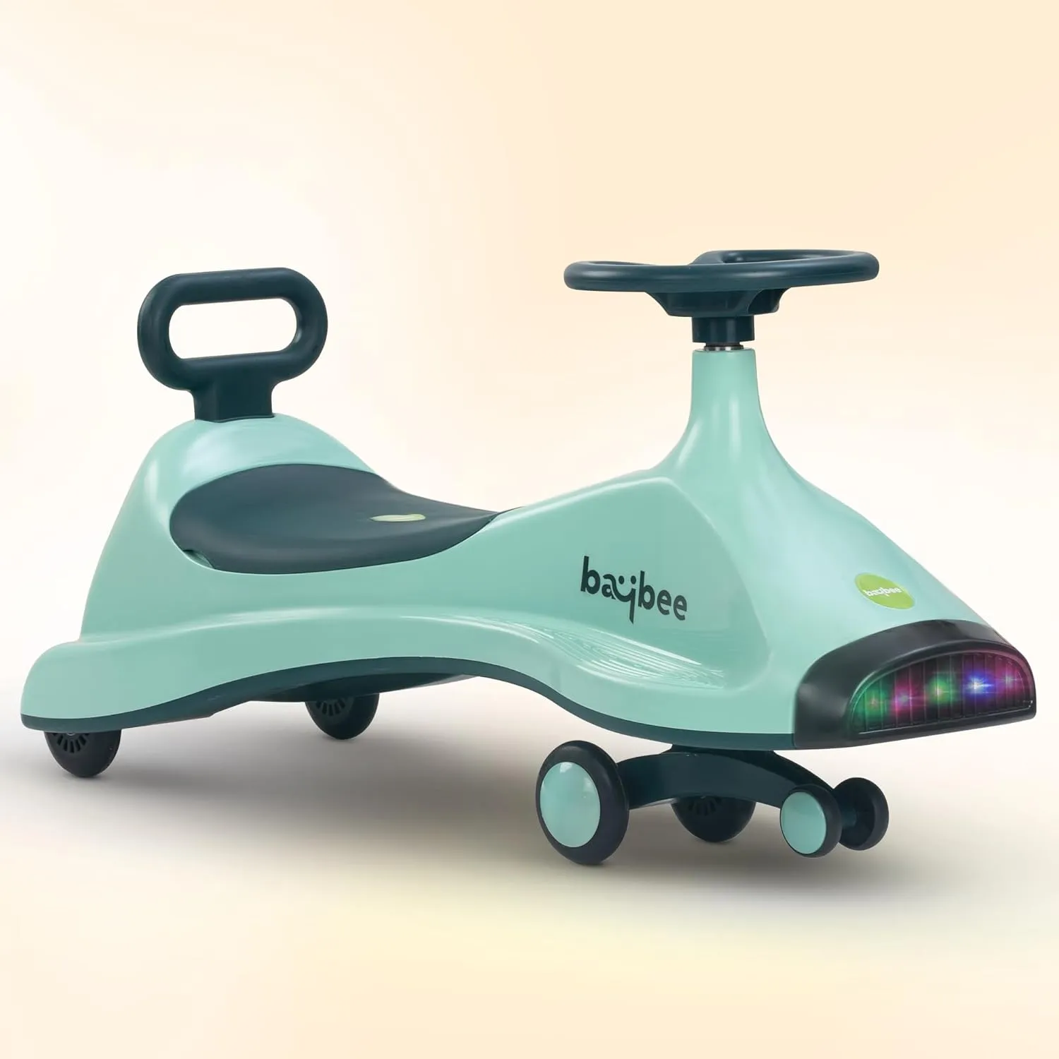 Baybee Primo Kids Magic Swing Cars for Kids | Push Ride on Baby Car with 360° Steering, LED Lights, Music & Storage, Twister Ride on Toy Kids Car