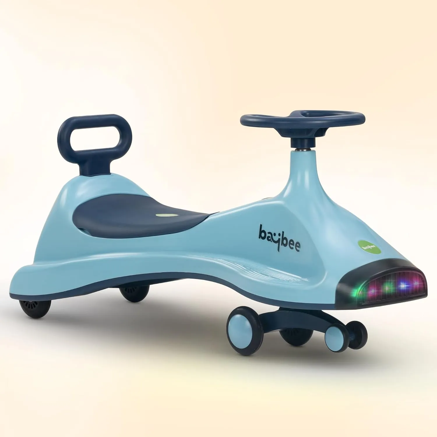 Baybee Primo Kids Magic Swing Cars for Kids | Push Ride on Baby Car with 360° Steering, LED Lights, Music & Storage, Twister Ride on Toy Kids Car