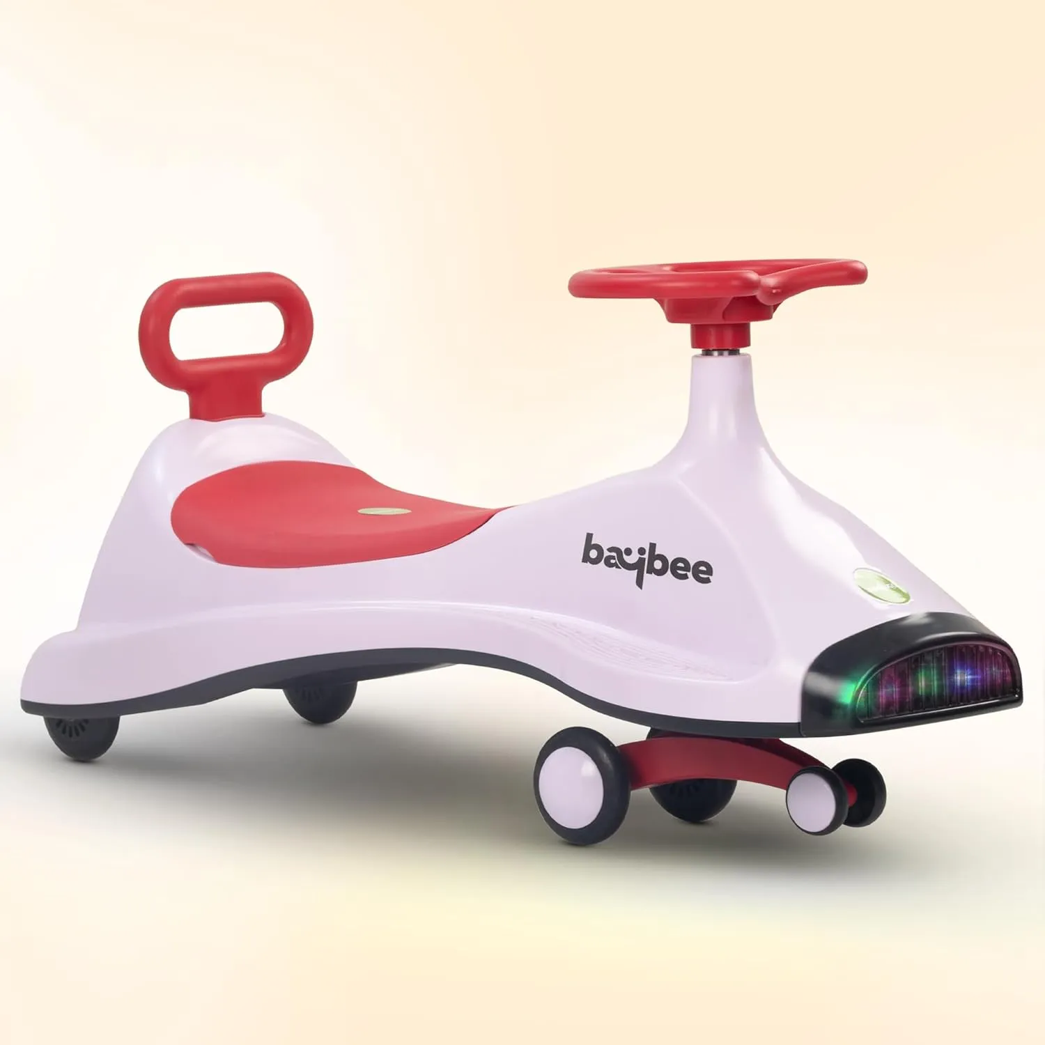 Baybee Primo Kids Magic Swing Cars for Kids | Push Ride on Baby Car with 360° Steering, LED Lights, Music & Storage, Twister Ride on Toy Kids Car