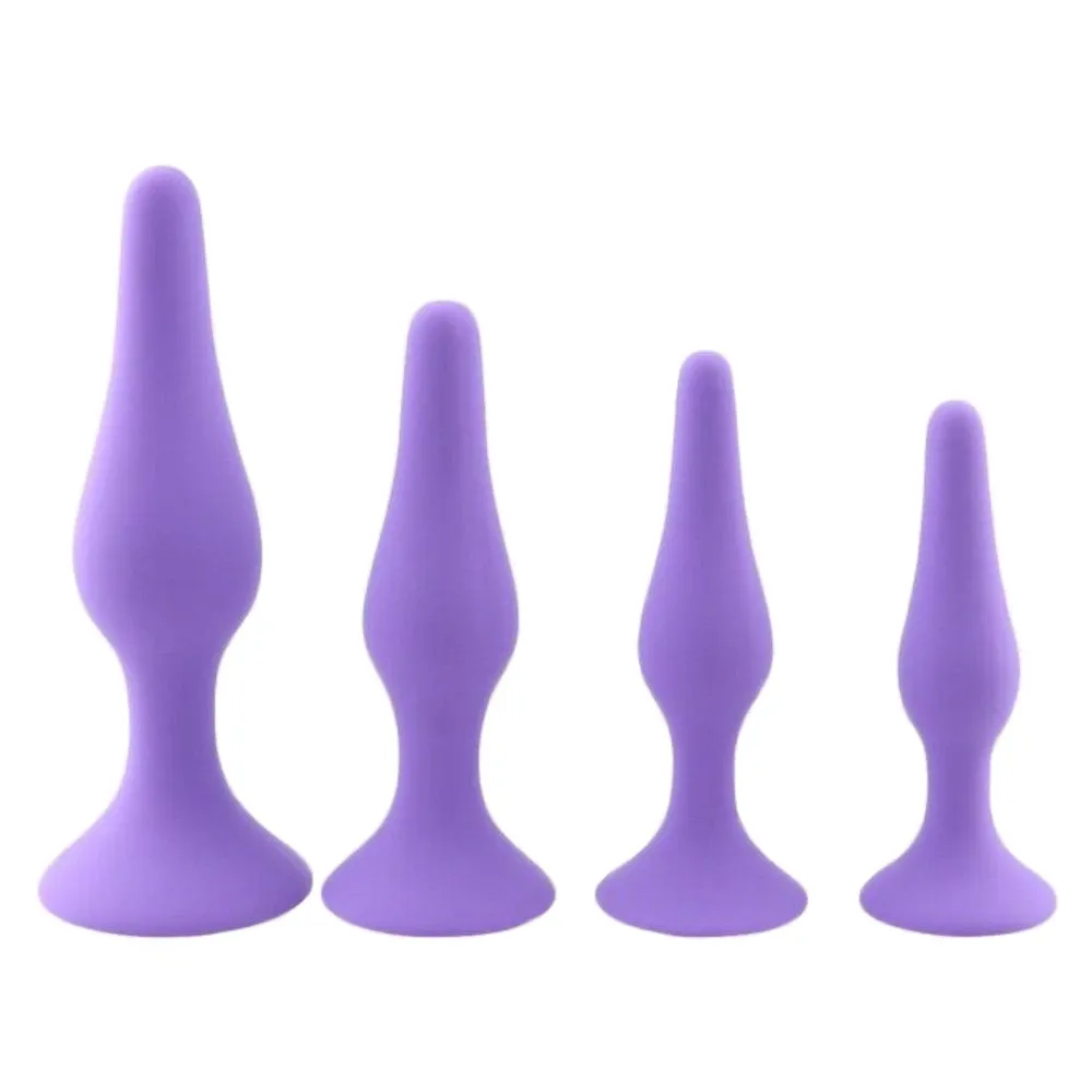 Beginner Small Silicone Anal Training Set (4 Piece)