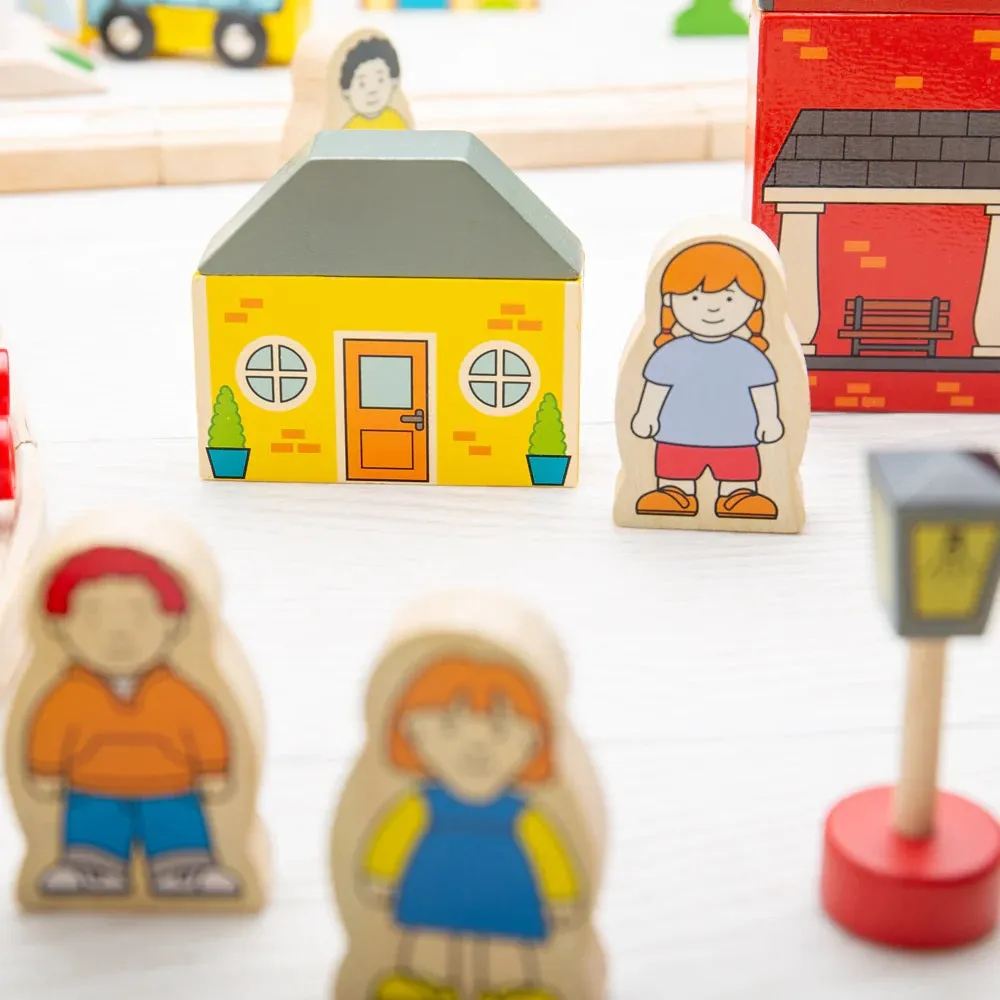 Bigjigs Town & Country Train Set