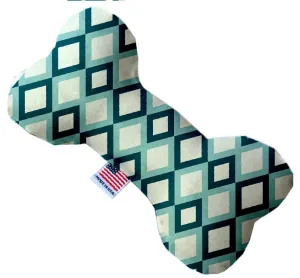 Blue Diamonds 8 Inch Canvas Bone Dog Toy