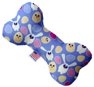 Chicks And Bunnies 10 Inch Canvas Bone Dog Toy