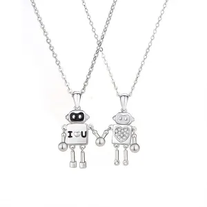 Connecting Magnetic Robots Couple Necklaces Set