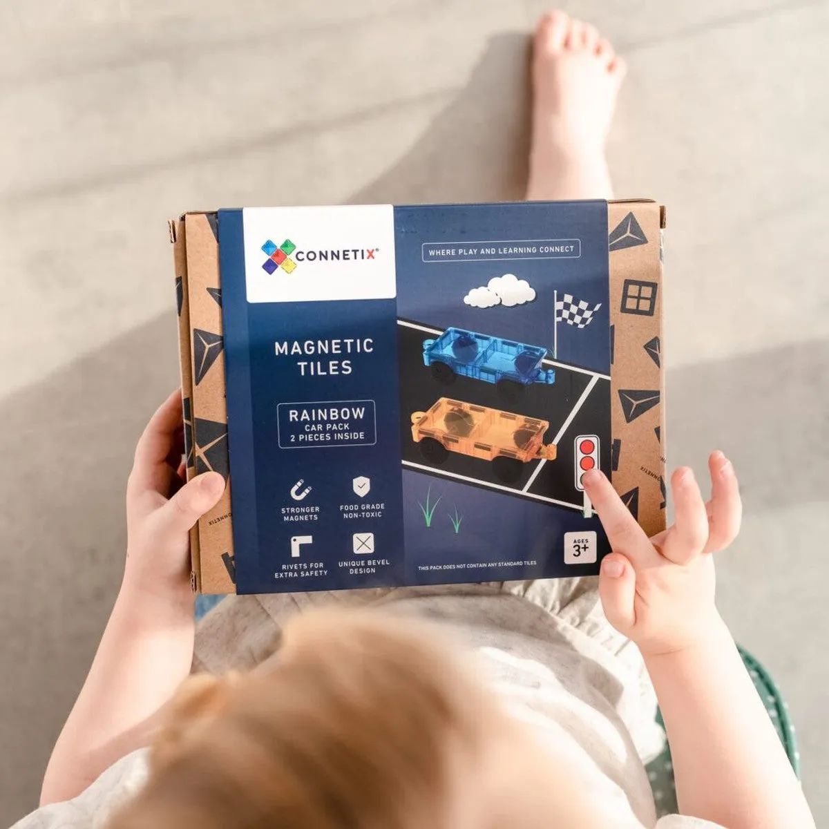Connetix rainbow car pack 2 piece