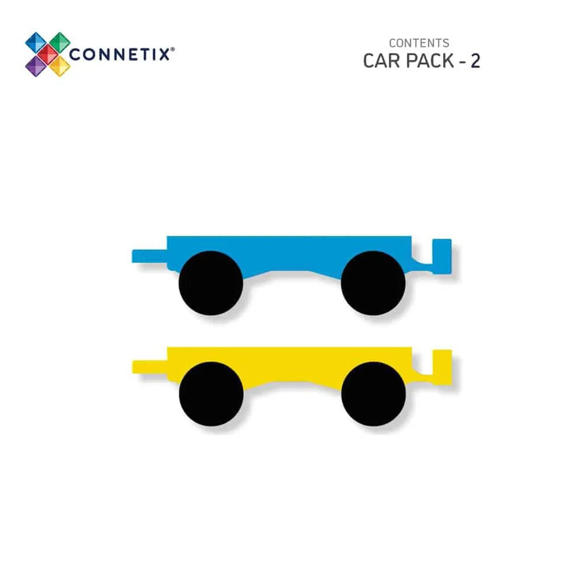 Connetix rainbow car pack 2 piece