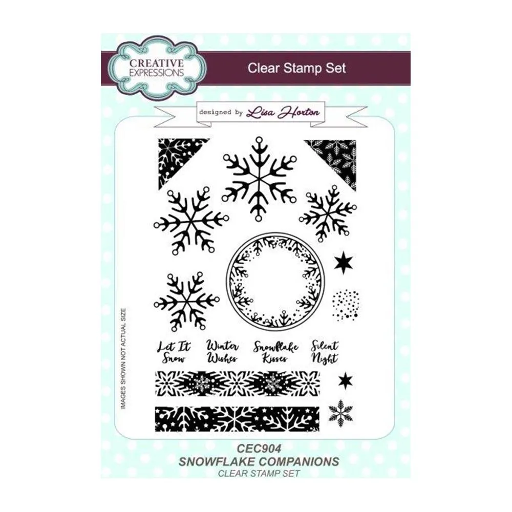 Creative Expressions - Clear Stamp Set - Snowflake Companions A5*