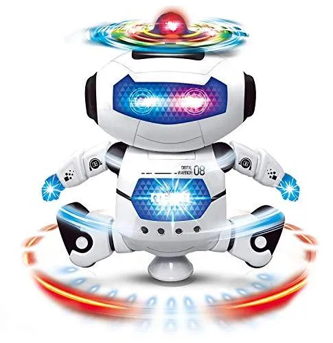 Dancing Robot with 3D Lights and Music, Multi Color