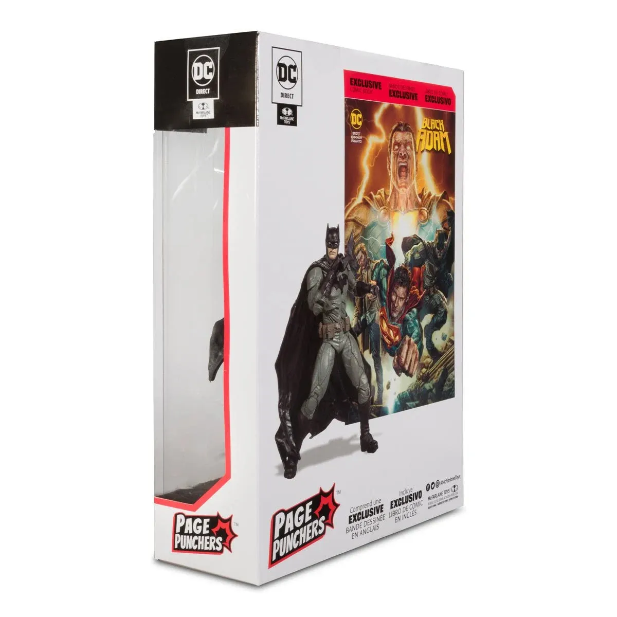 DC Direct (McFarlane Toys) Page Punchers Batman Action Figure with Black Adam Comic Book (15902) LOW STOCK