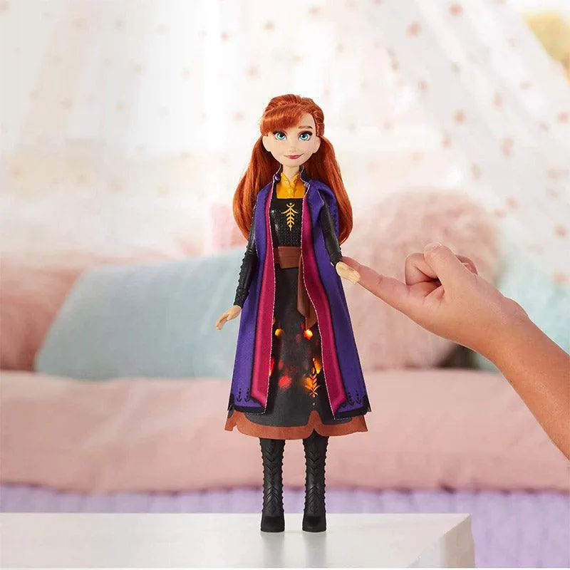 Disney Frozen Anna Autumn Swirling Adventure Fashion Doll That Lights Up, Inspired by Disney's Frozen 2 Movie - Toy for Kids 3 Years Old and Up