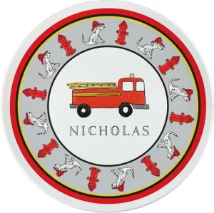 Firetruck Kids Plate