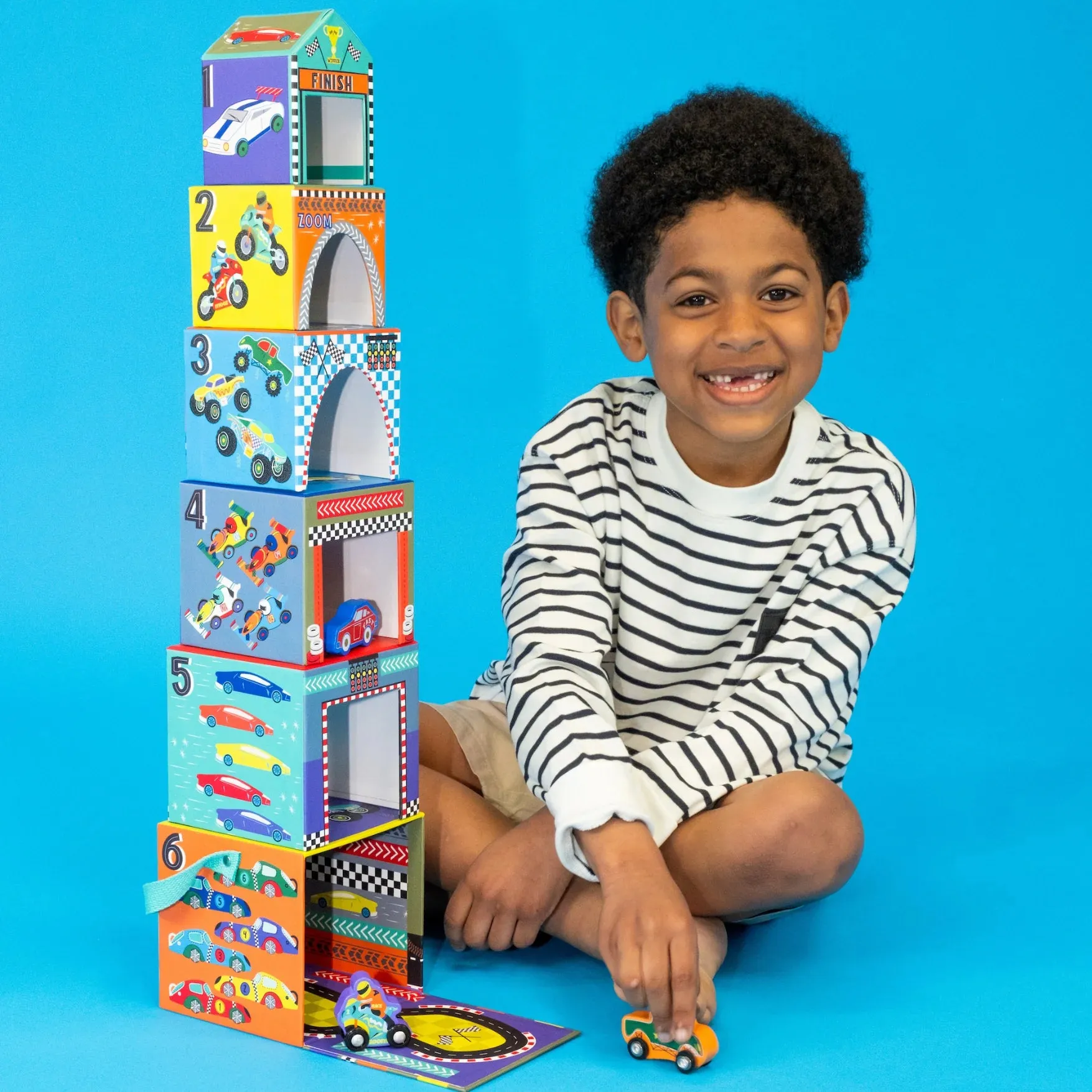 Floss & Rock Stacking Cubes - Cars