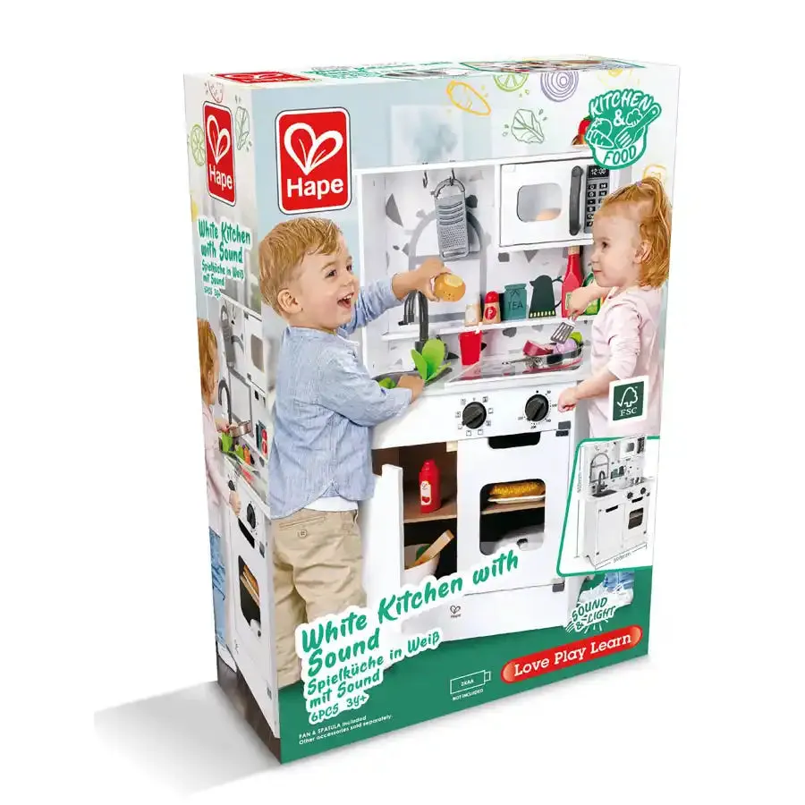 Hape Kitchen with Light and Sound (White)