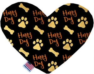Happy Dog 8 Inch Canvas Heart Dog Toy