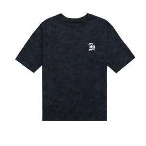 HOMME  Acid Wash Tee Black