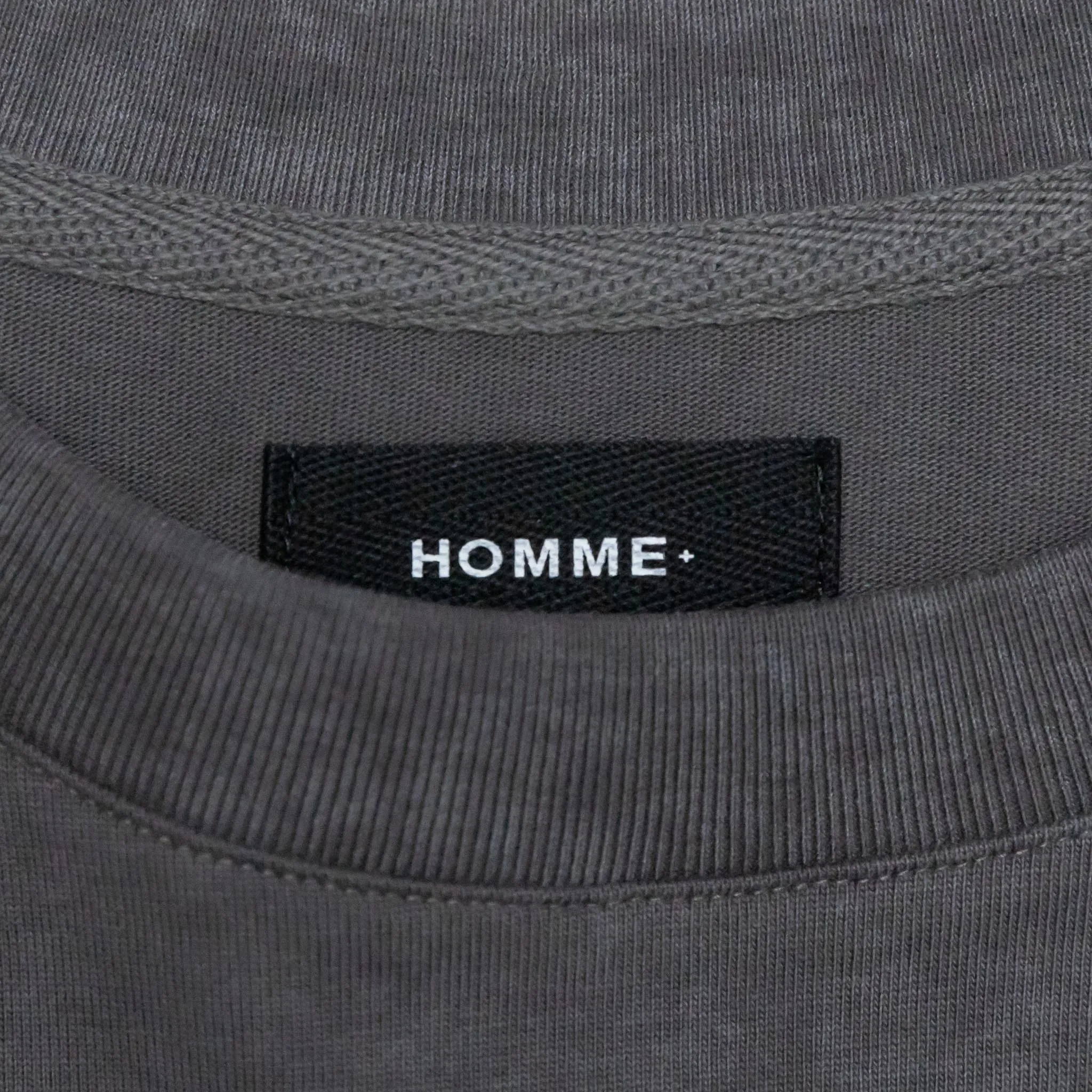 HOMME  Acid Wash Tee Charcoal