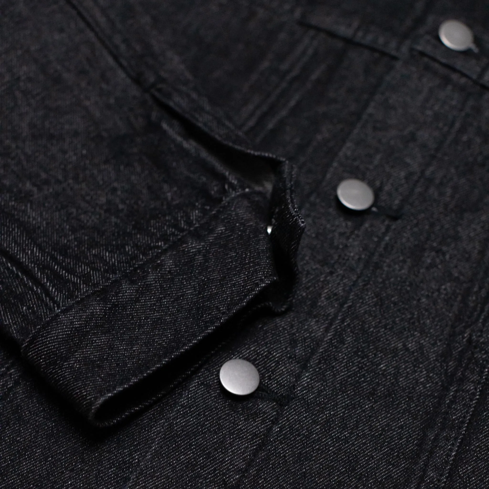 HOMME  Boxy Raw Edge Denim Jacket Black