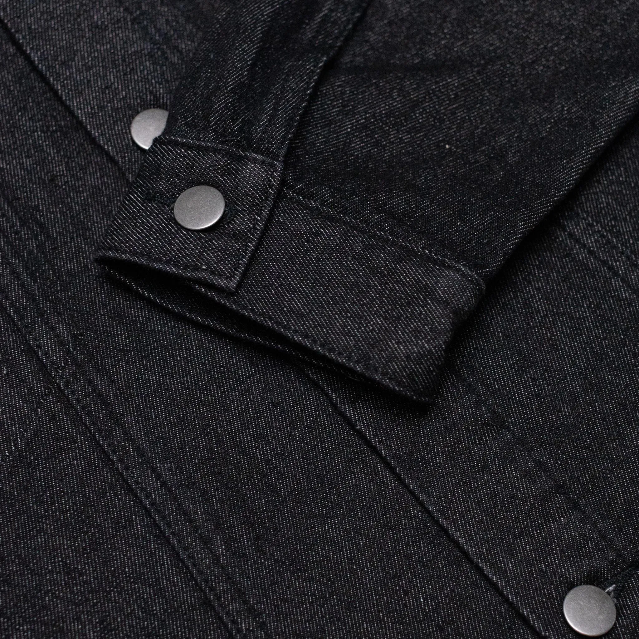 HOMME  Boxy Raw Edge Denim Jacket Black