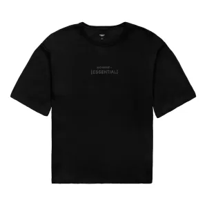 HOMME  'ESSENTIAL' Heavyweight Boxy Tee Black/Black