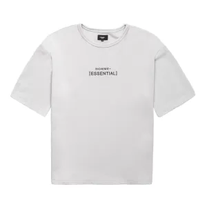 HOMME  'ESSENTIAL' Heavyweight Boxy Tee Grey