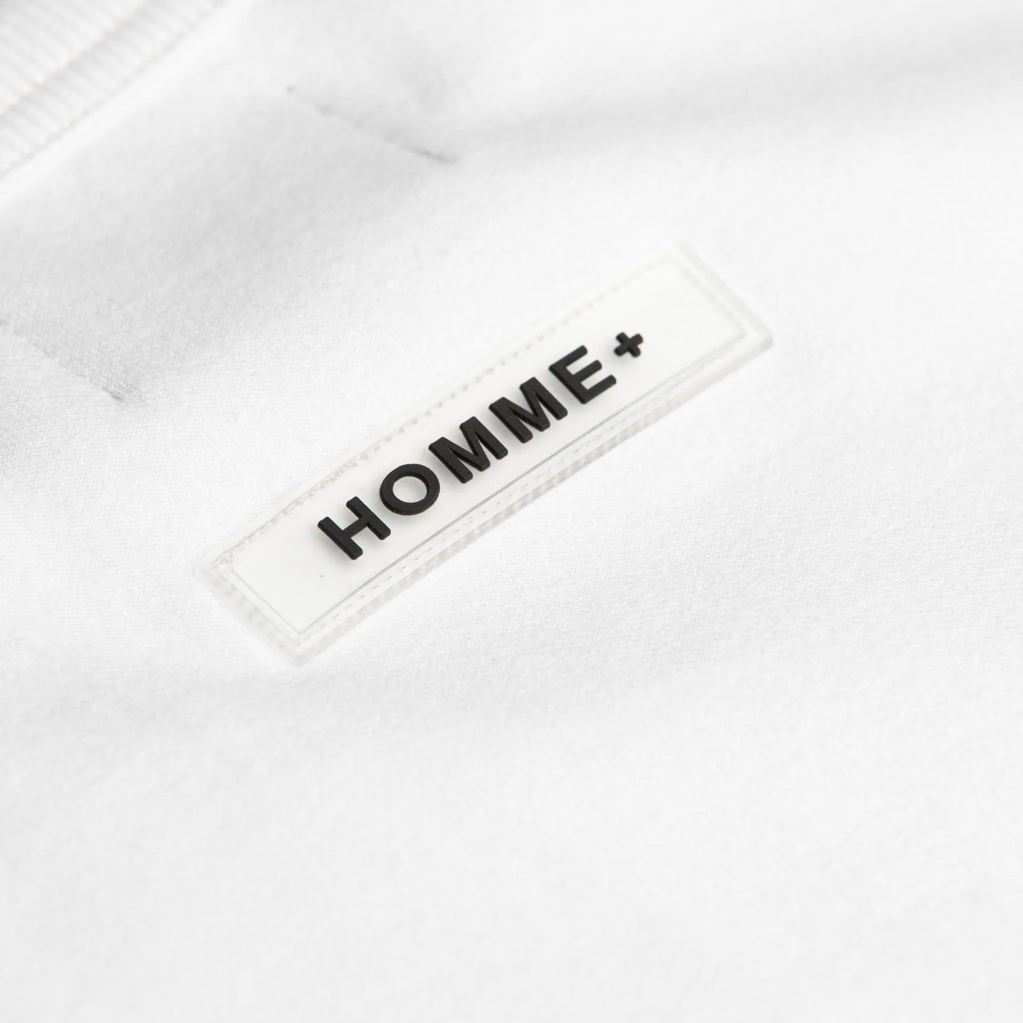 HOMME  'ESSENTIAL' Heavyweight L/S Tee White
