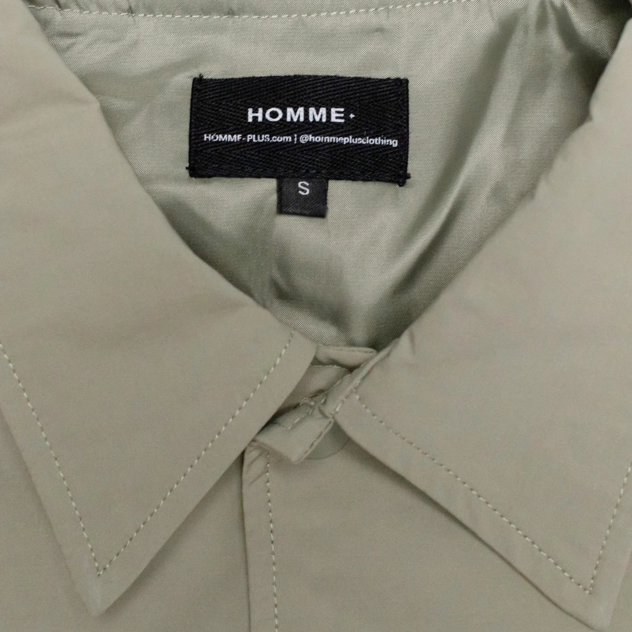 HOMME  Parenthesis Coach Jacket Green