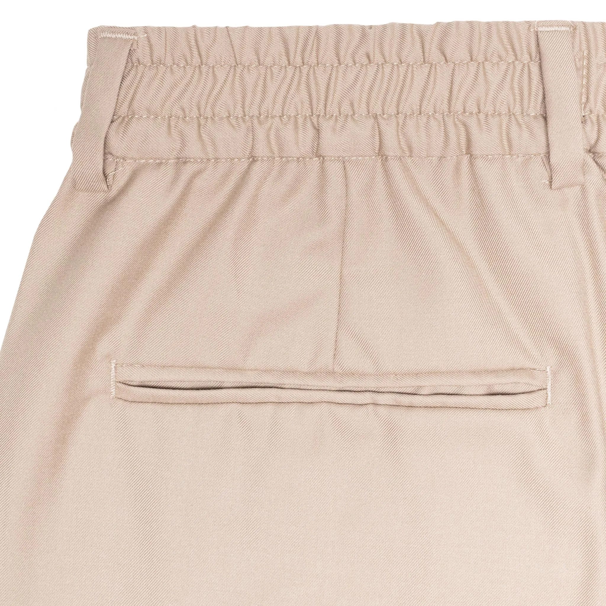 HOMME  Pleated Loose Trouser Beige