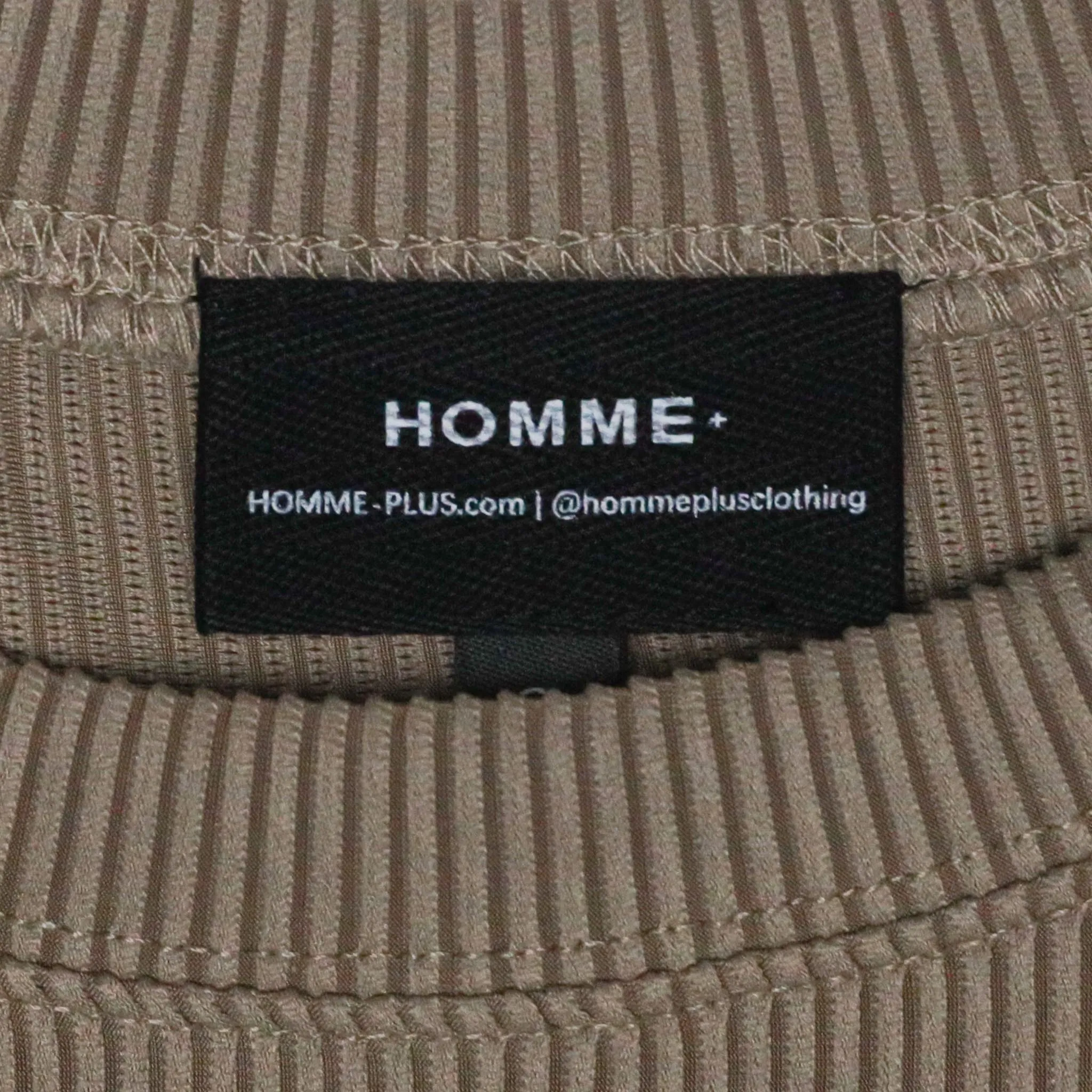 HOMME  Pleating L/S Tee Clay