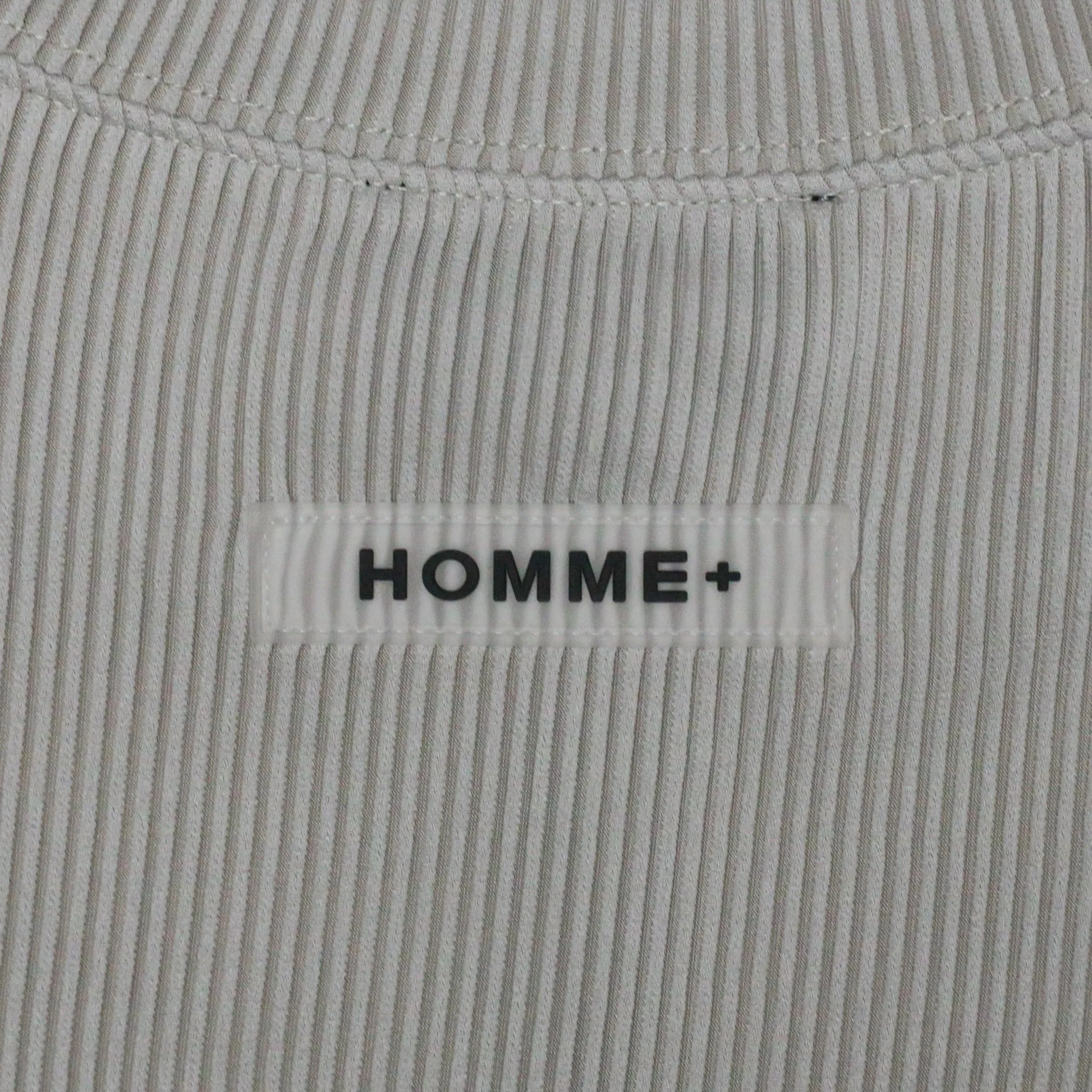 HOMME  Pleating L/S Tee Light Taupe