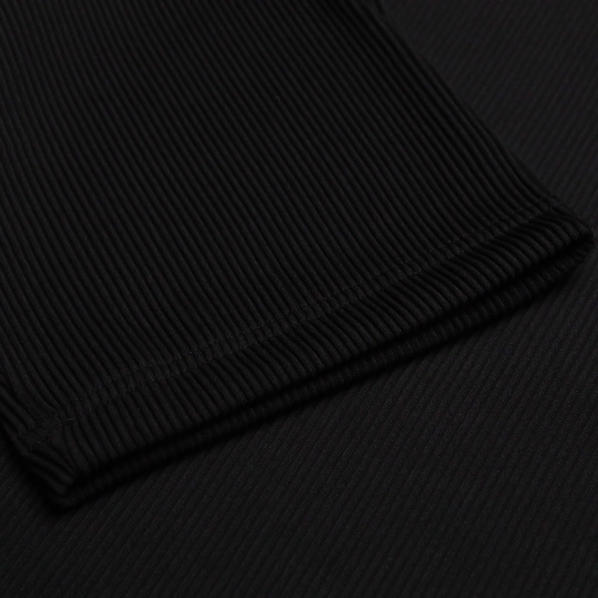 HOMME  Pleating Tee Black