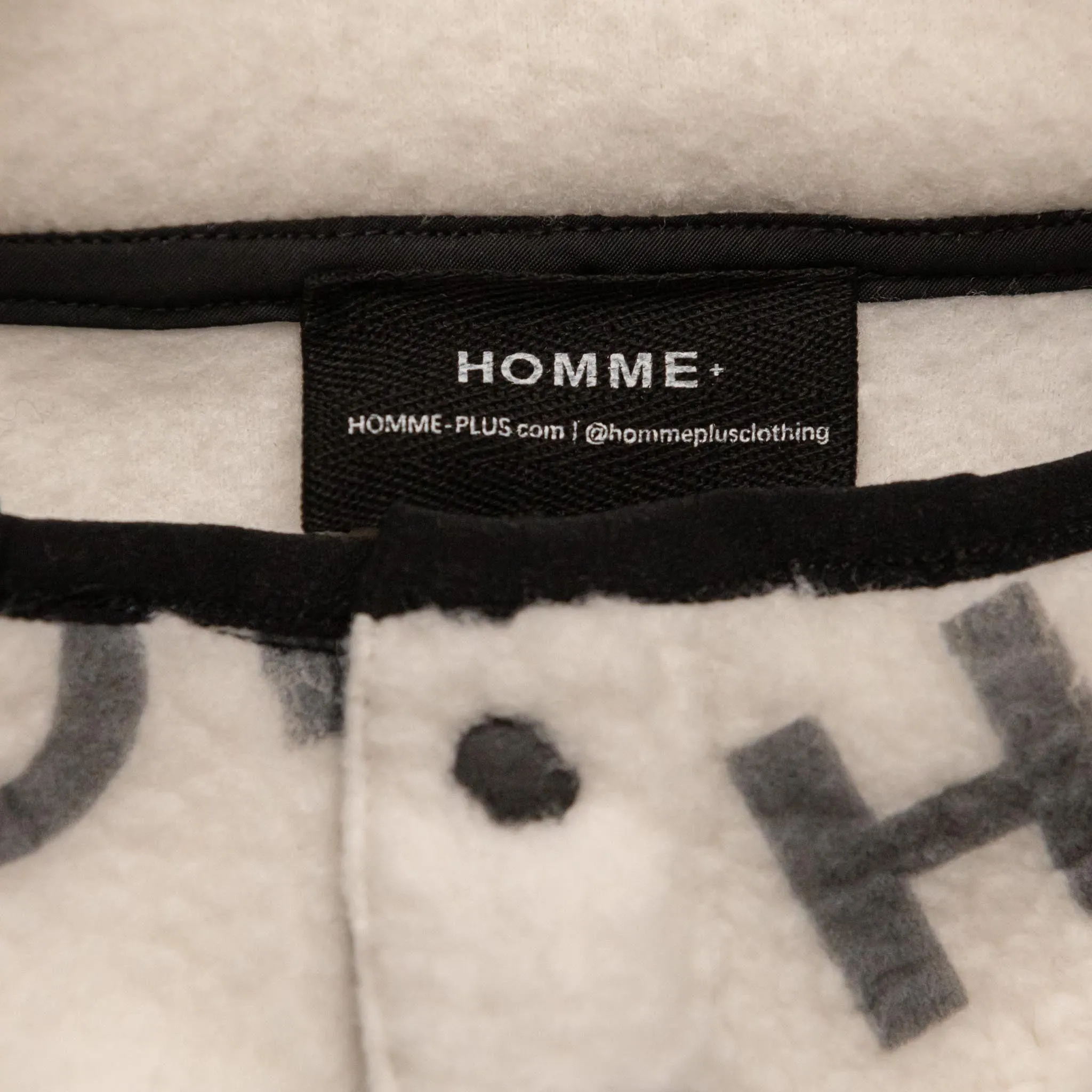 HOMME  Polar Fleece Logo Pullover Black