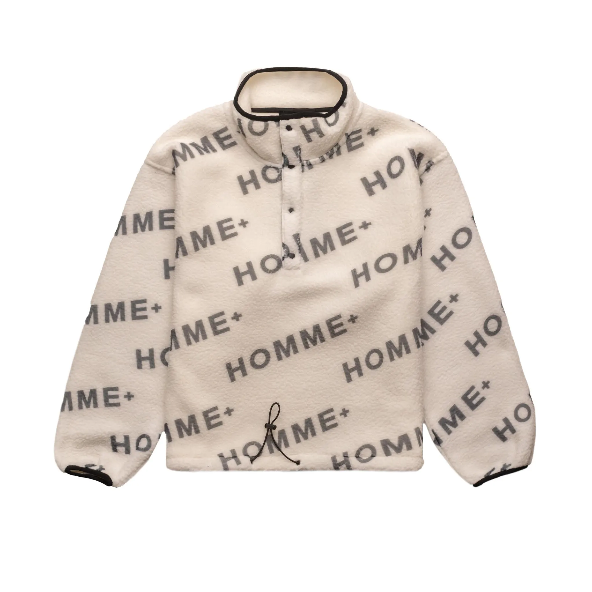 HOMME  Polar Fleece Logo Pullover Black