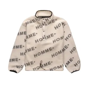 HOMME  Polar Fleece Logo Pullover Black