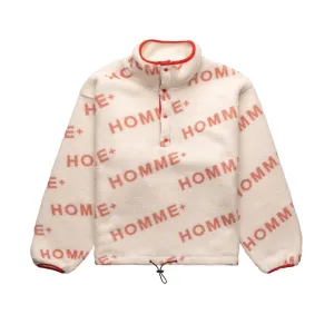 HOMME  Polar Fleece Logo Pullover Red