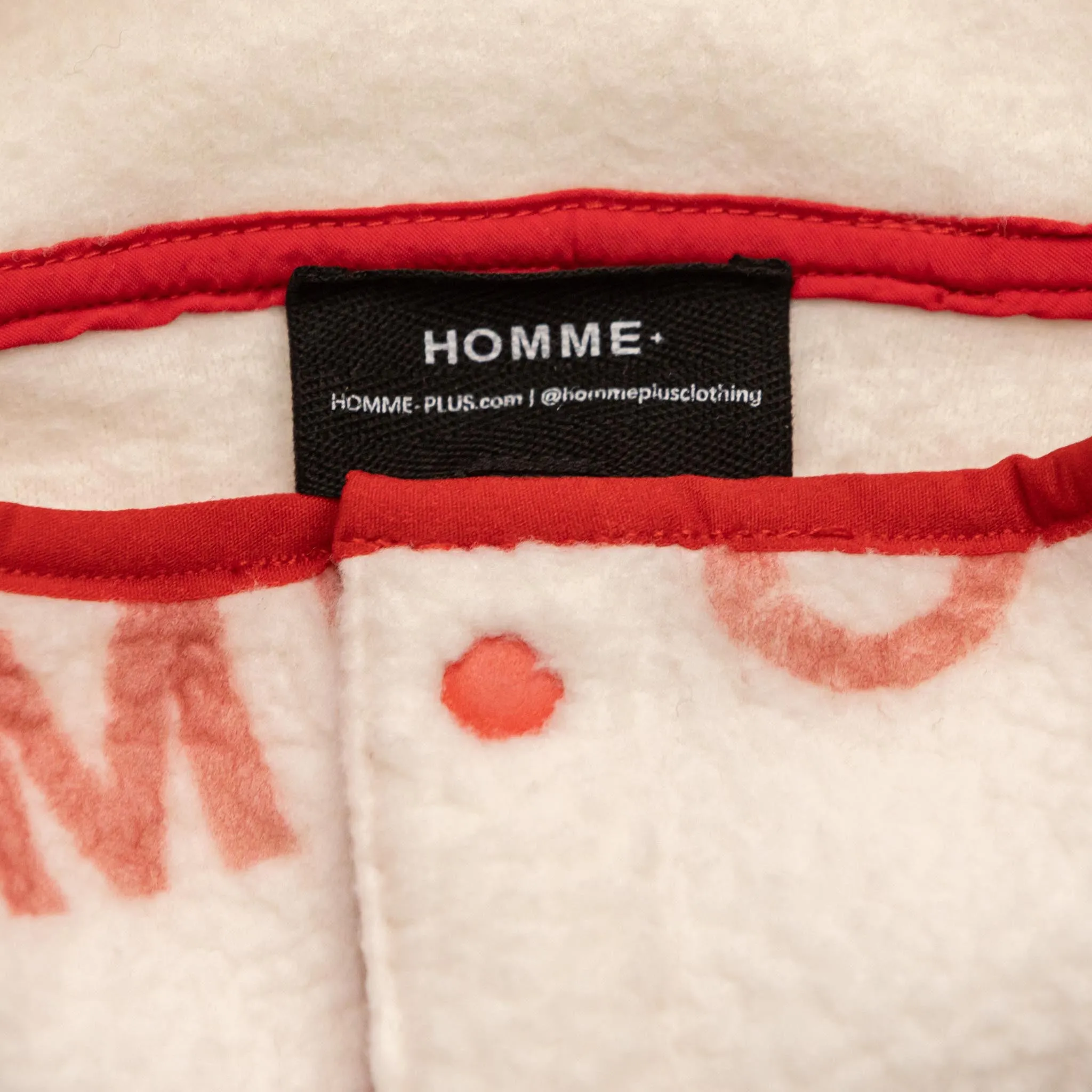 HOMME  Polar Fleece Logo Pullover Red