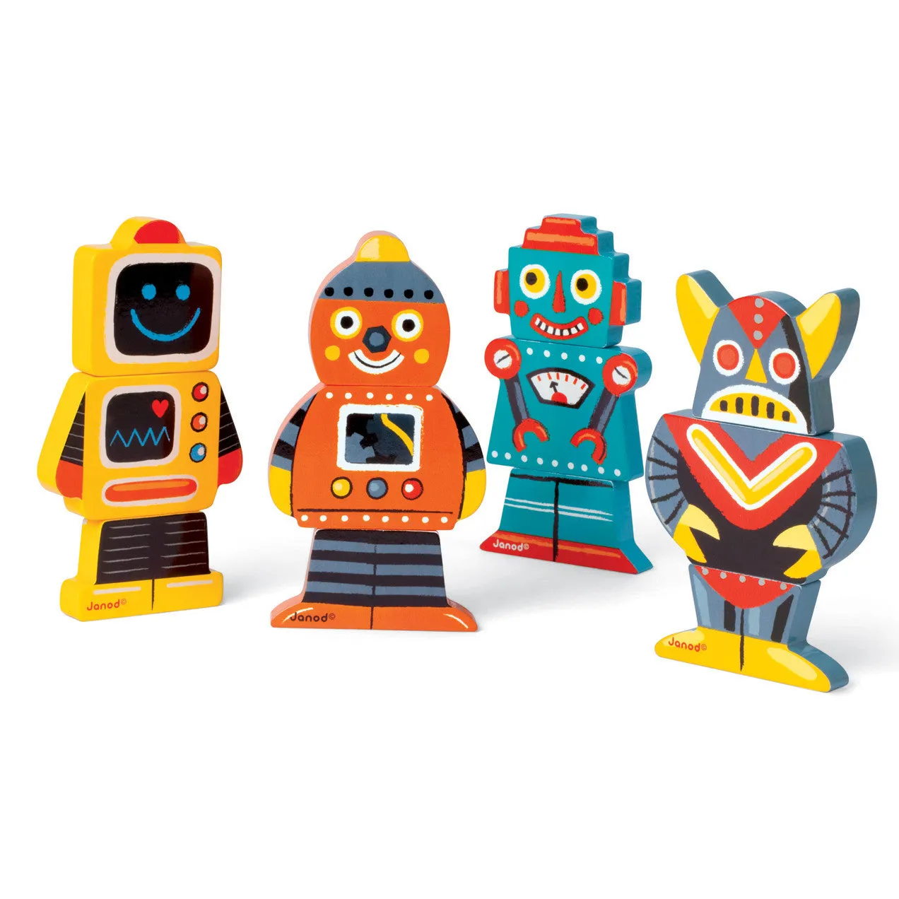 Janod Funny Magnets Robots