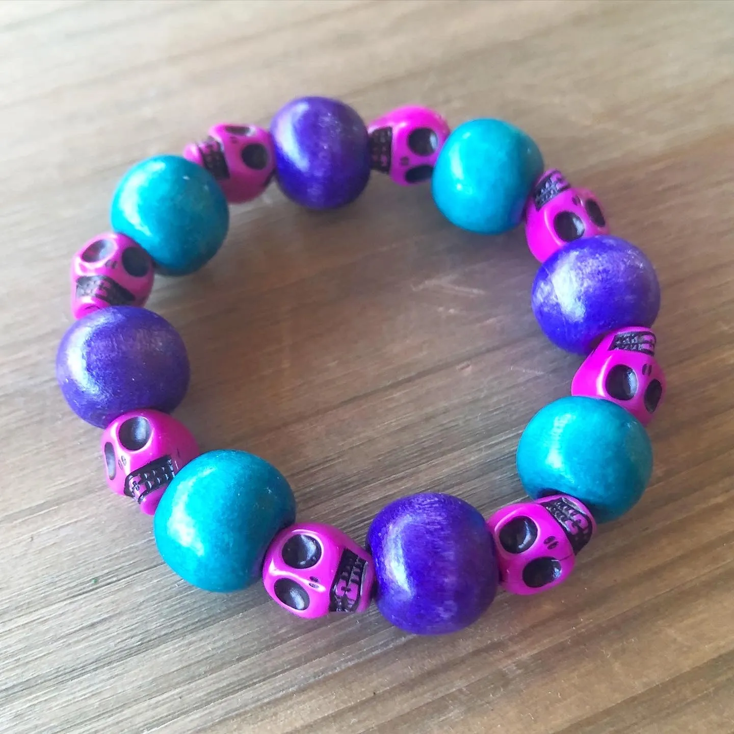 Kids Dia de los Muertos Beaded Stretch Bracelet Kits