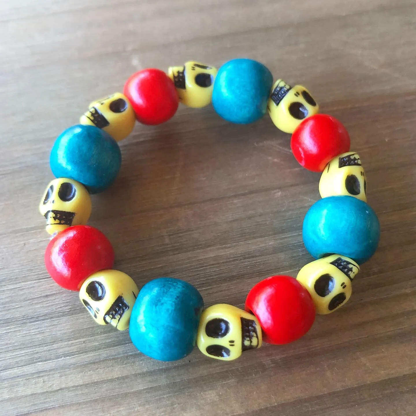 Kids Dia de los Muertos Beaded Stretch Bracelet Kits