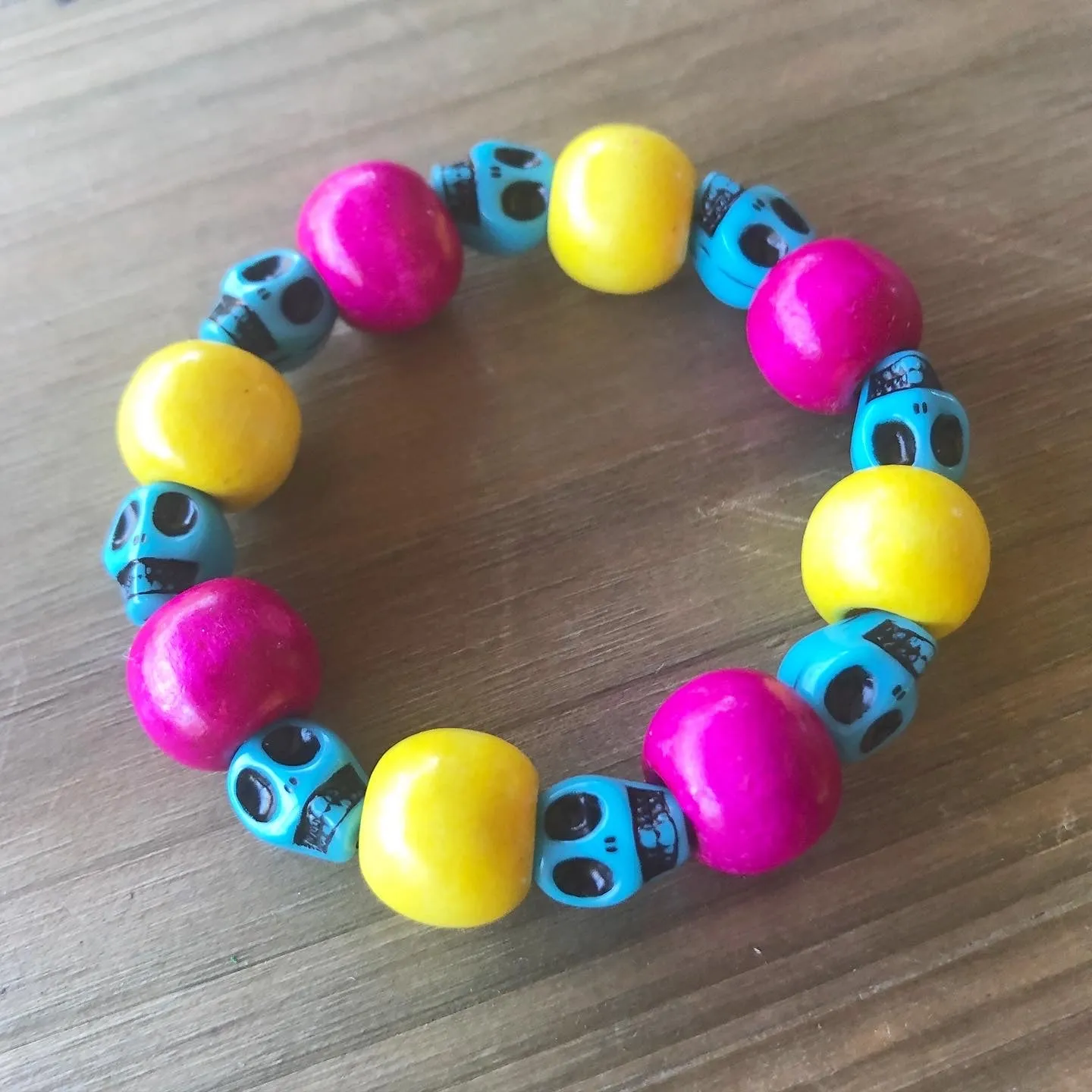 Kids Dia de los Muertos Beaded Stretch Bracelet Kits