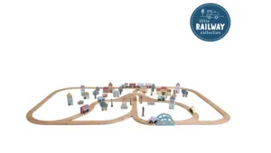 Little Dutch, XL Wooden Train Set Starter Kit