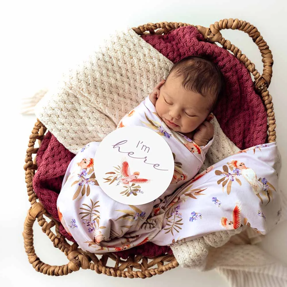 Major Mitchell Organic Jersey Wrap & Topknot Set