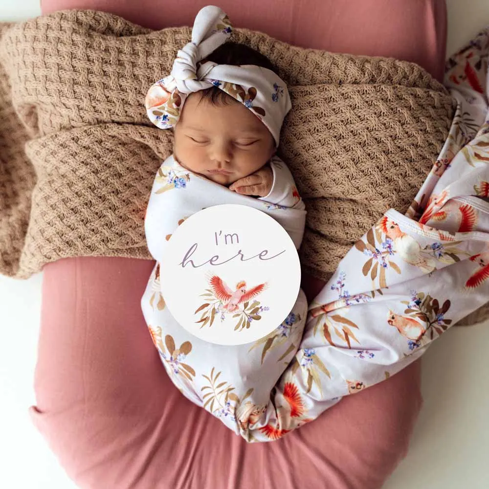 Major Mitchell Organic Jersey Wrap & Topknot Set