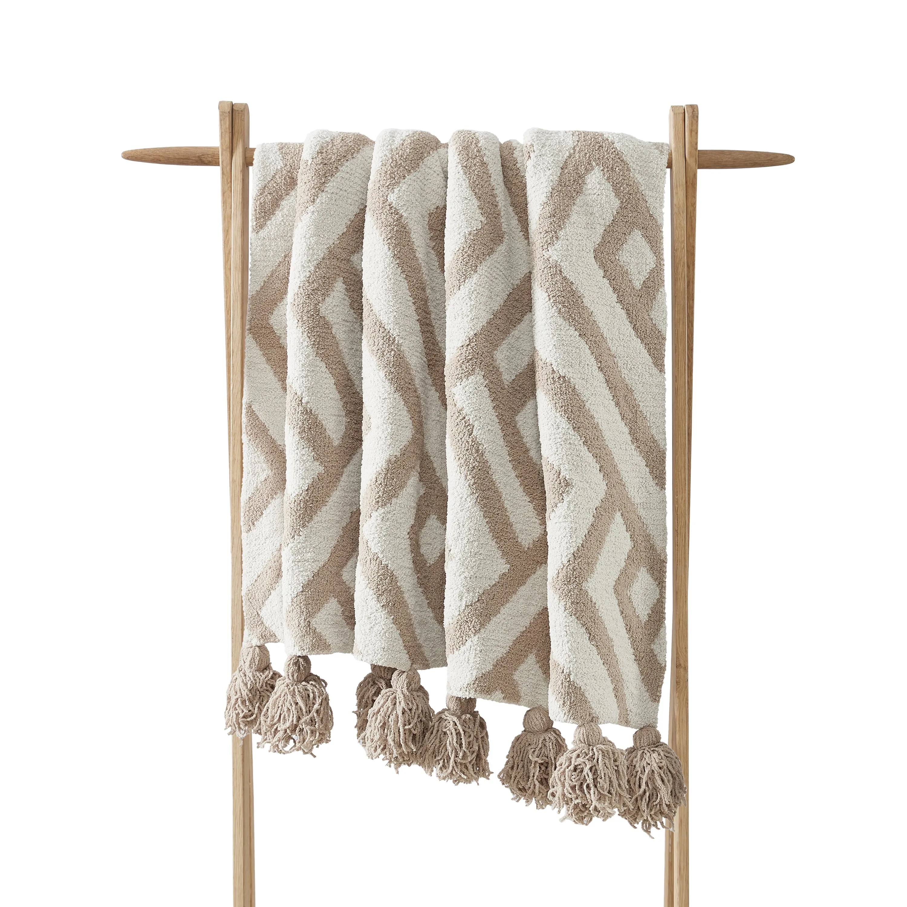 Maze Pom Pom Throw Blanket