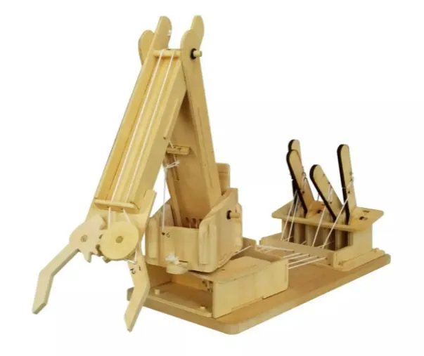 Mega Builder Crane Wooden Building Kit