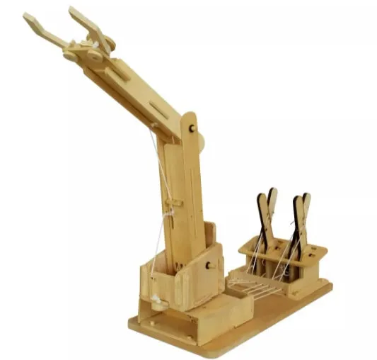 Mega Builder Crane Wooden Building Kit